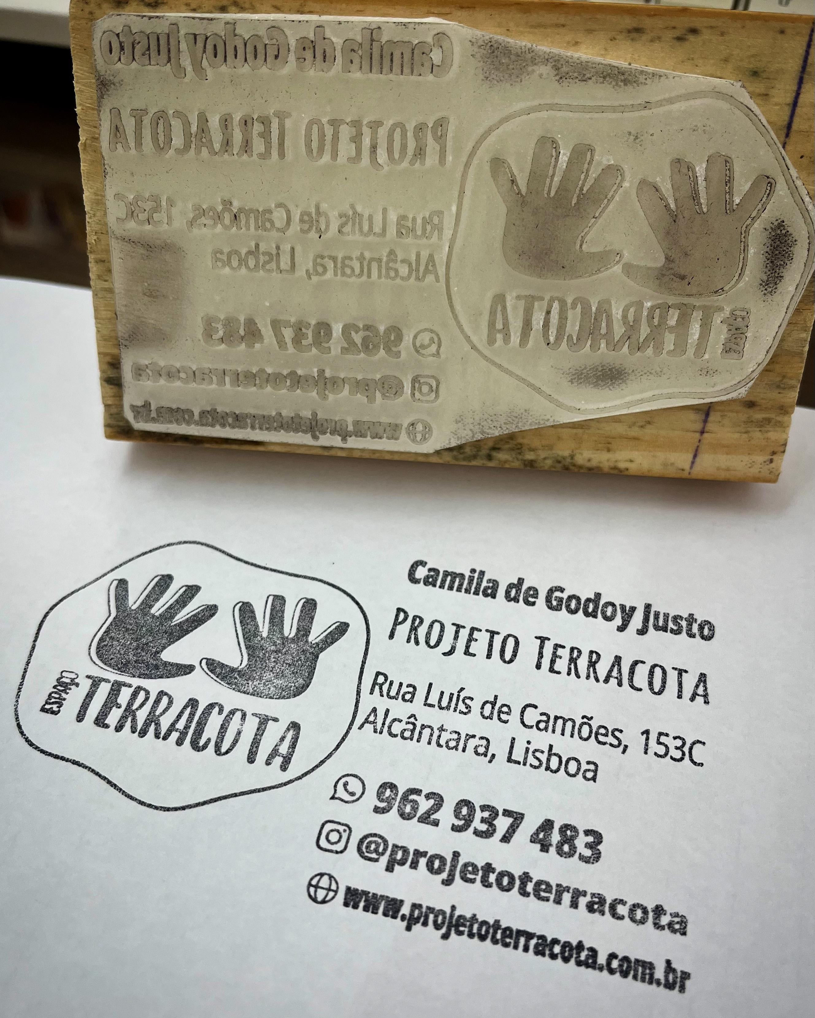 Carimbo personalizado produzido pela Viva Press